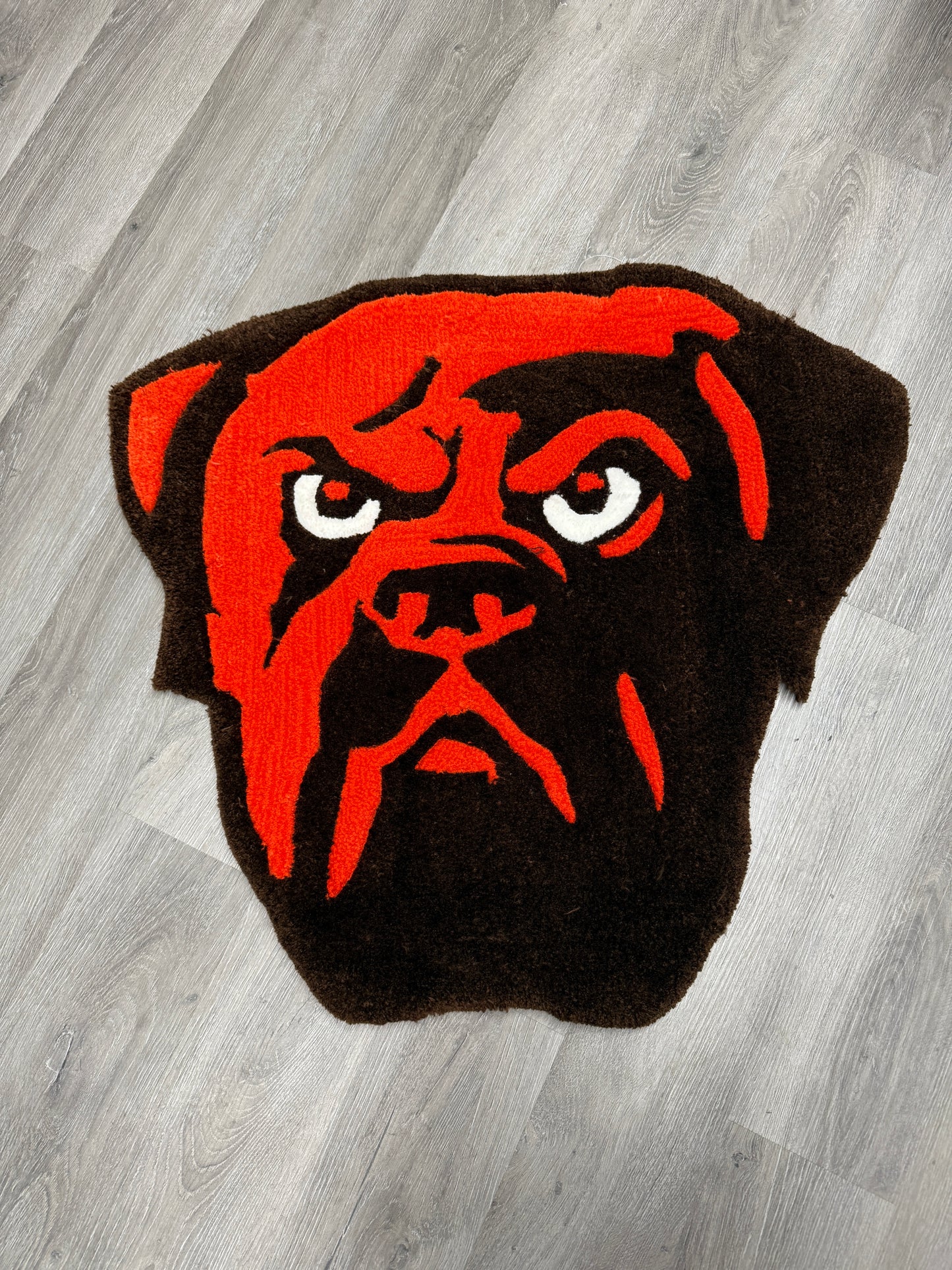 Cleveland Browns Dog Face Rug