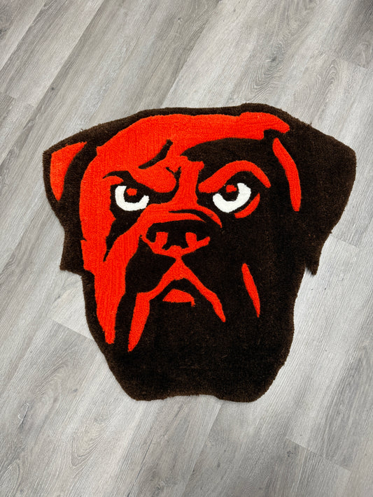 Cleveland Browns Dog Face Rug